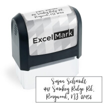 ExcelMark adresstempel - aangepaste retouradresstempel met elegante ontwerpen, levendige kleuren en patronen - perfect voor postuitnodigingen en gesc
