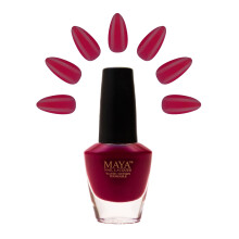 MAYA rode gel nagellak - sneldrogend, niet-giftig, ademend en wreedheidsvrij nagelkunst DIY manicure gecertificeerde halal nagelkit - 0,4 fl oz Soak