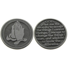 Kathedraalkunst (Abbey & CA Gift Serenity Pocket Token 1-Inch Pewter PT109