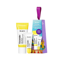 Dr. Jart+ Ceramidin Moisture Treats Korean Skin Care Ornament Gift Set, Travel Size Ceramide Face Moisturizer and Full Size Lip Balm for Hydration and
