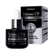 mimmua! Volume Up Time Block Serum | 5% Volufiline + 40% Beta Glucan | Plumps Wrinkles by Stimulating Fat Cell Production | Great for Undereye Foreh