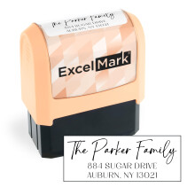 ExcelMark-adressestempel - Brugerdefineret returadressestempel med elegante designs levende farver og m?nstre - perfekt til postinvitationer og g