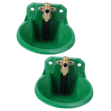 Automatic Drinking Fountain For Sheep Livestock - Copper Valve Water Bowl, 2-Pack, Anti-Freeze Design Home Farm Use