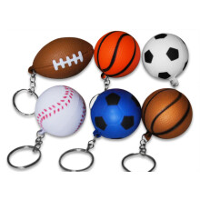Novel Merk Lot de 6 porte-cls ballon de sport pour enfants, cadeaux de fte et prix de carnaval scolaire, comprend 6 modles diffrents