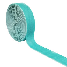 Qingxii Decorr Bruiloft Kerst Valentijnsdag Geschenkdoos DIY Craft Decor Fluwelen Lint (Turquoise 1''x2Yards)