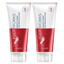 Avon Foot Works Crema per talloni screpolati a massima resistenza - Lotto di 2