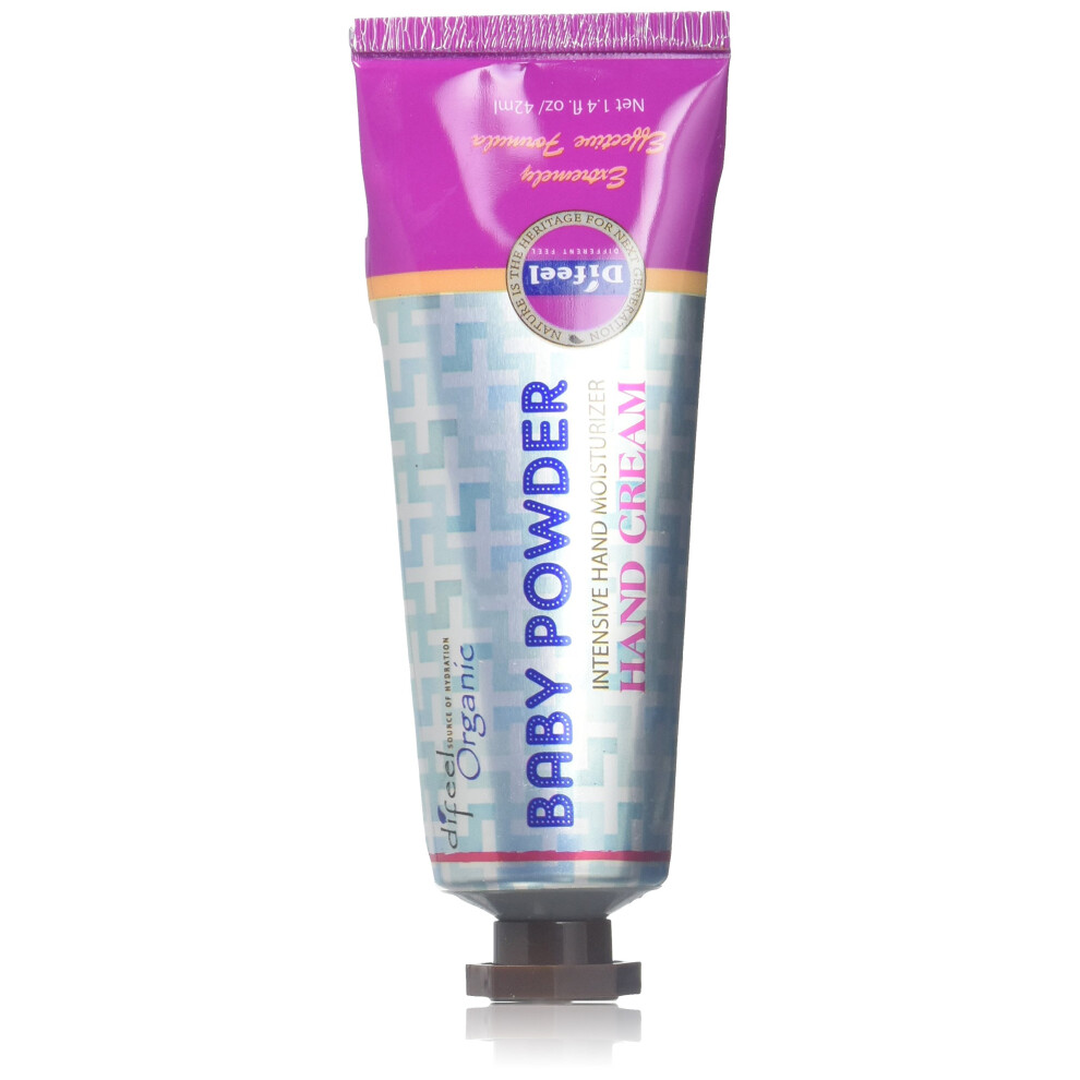 Difeel Cream Intensive Moisturizing Hand - Baby Powder 1.4 Ounce