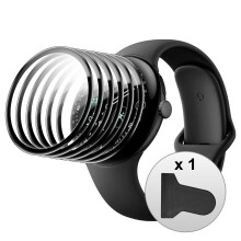 Compatibel voor Google Pixel Watch 4 45 mm schermbeschermer Antikras 3D Volledige schermdekking flim Case Friendly HD Ultra 6 PACK