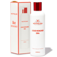 Notpolish Liquid Monomer for Acrylic Nails - Professional Monomer Acrylic Nail Liquid, Low Odor, No MMA - No Discoloration, EMA-Based Formula - Manicu