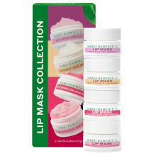 Mario Badescu Lip Mask Collection Set Regalo - 4 Maschere Labbra Idratanti per Labbra Secche in Acai Vaniglia Anguria Basilico Cocco Mango e Melo