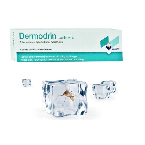  DERMODRIN Ointment 30g-Sunburns,Insect bites,Antiallergy 2