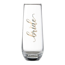 Bicchiere da champagne senza stelo ""Bride"" Lillian in oro rosa