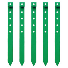 24 paletti in metallo per bordi paesaggistici da giardino, verdi, 25,4 cm, picchetti di ancoraggio per giardini, per terrazza, rivestimento da gi