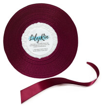 Bordeauxrood lint 3/8 inch x 36 yards Perfect voor scrapbooking kunst bruiloftskransen babyborrels cadeauverpakking kerstversiering verjaardagsfeestj