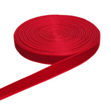 Qingxii Decorr Bruiloft Kerst Valentijnsdag Geschenkdoos DIY Craft Decor Fluwelen Lint (Rood 3/8''x6Yards)