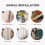 20 Pack (10x100cm & 10x50cm) Shaker MDF Pre-Cut Wall Panelling Kit 7