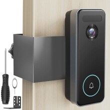 Anti-tyveri videod?rklokkemontering kompatibel med Aosu No Drill Doorbell Kameramontering Justerbar monteringsbeslag Holder Tilbeh?r til lejlighe