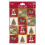 4 Rolls Traditional Christmas Wrapping Paper 7M With 32 Matching Tags 7
