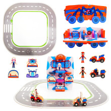 Marvel Spidey and His Amazing Friends Transforming Vehicle Playset, 17-Piece 2-in-1