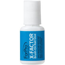 ForPro Professional Collection ForPro X-Factor Pinsel-Nagelkleber, langlebiger, schnell trocknender Nagelkleber zum Auftragen kόnstlicher Nagelsp