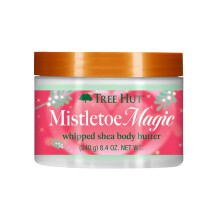 Tree Hut Mistletoe Magic Beurre Corporel Fouetté au Karité, Hydratation Durable pour Peau Douce