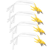 20x TENS Electrode Lead Wires Cable Yellow Bag Clip