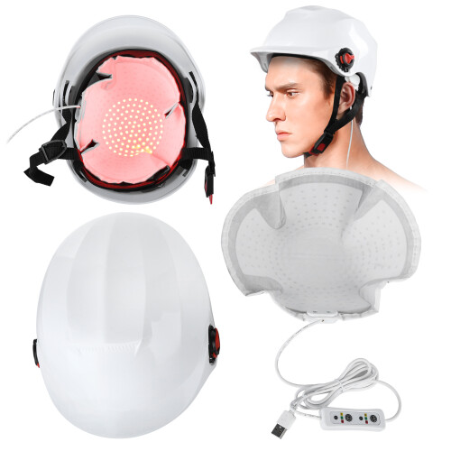 102st LED Roodlicht Haargroei Helmbel Wit 1