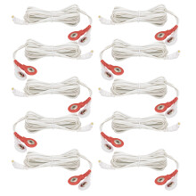 10 Stk. 2,35mm 1,5m 2-in-1 Elektrodenleitungen für TENS-Gerät