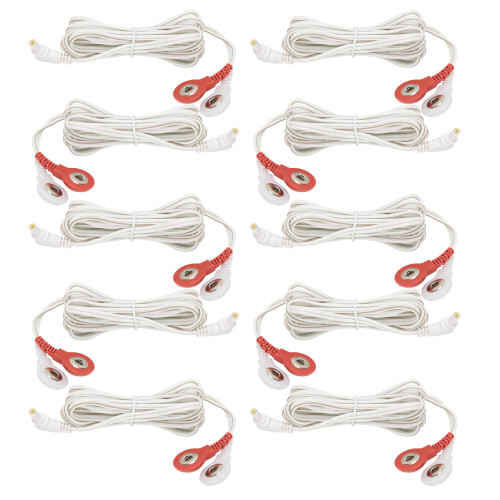 10pcs Cavi Elettrodo 2.35mm 1.5m per TENS