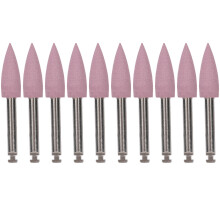 (406) 10x Dentalpolierfräser Langsam Pink 410