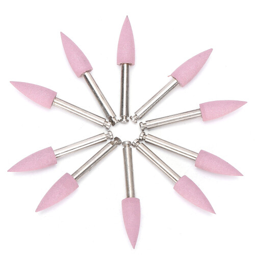 (406) 10x Dentalpolierfräser Langsam Pink 410 2