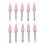 (406) 10x Dentalpolierfräser Langsam Pink 410 4