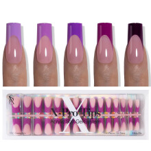 SXC Cosméticos Unhas Postiças French Tip 150 Peças em 15 Tamanhos Ultra Ajustáveis