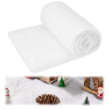 JOYIN Weihnachts-Schneedecke Rolle (3x8 Ft, 1 Stk) für Weihnachtsdekoration, dicke weiße weiche Kunstschnee