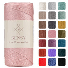 Sensy Premium 2mm 251 Yards poliszter ktl 100% polipropiln zsinr Makram zsinr 2mm horgolt tska zsinr Makrame ktl horgolt crna ajndk kt