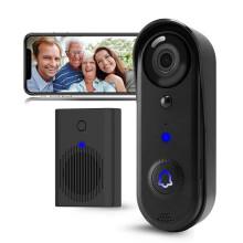 SonoxJunan HD videod?rklokke Tr?dl?s 2,4Ghz WiFi d?rklokke Kamera Indend?rs ringeklokke Tovejslyd IP66 Vejrbestandighed IR Night Vision AI Human