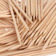 Oranje houten stokken Nail Art Cuticle Pusher Remover Manicure Pedicure Tool (150 stuks)
