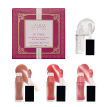 LAURA GELLER NEW YORK Set regalo in scatola Let It Shine | Include 4 oli per labbra lucidi e lucenti in nuove tonalit? esclusive | Trattamento id