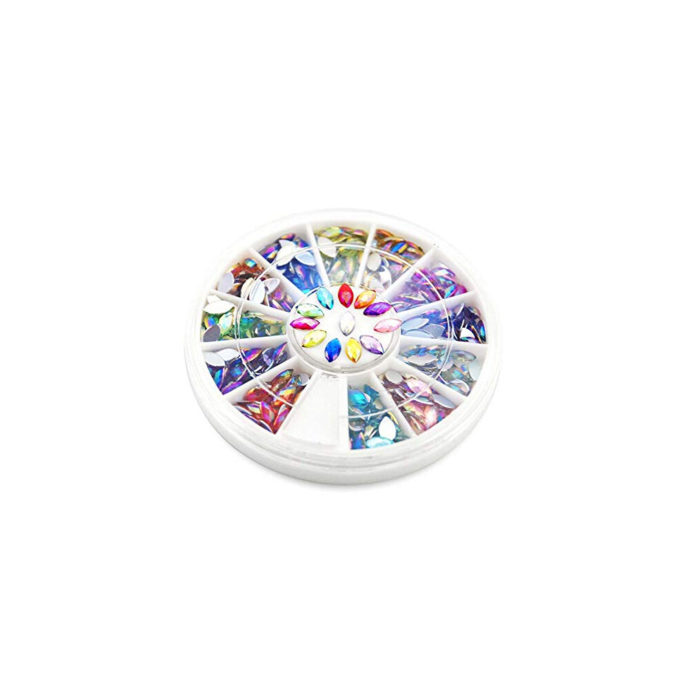 Kads Ab 120Pcs Nail Art Rhinestones Glitters Acrylic Tips Manicure Decoration For Nail Rhinestones