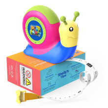 PLAYPARTY 8ft Kindermaßband, STEM Lernwerkzeug mit Wasserwaage, Winkelmesser, Kindersicher