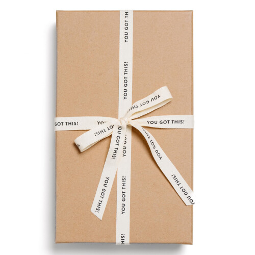 Sisterly Market - Fita de Algodão Herringbone Personalizada, Natural 5/8 Polegadas com Frase You Got This, 10 Jardas 2