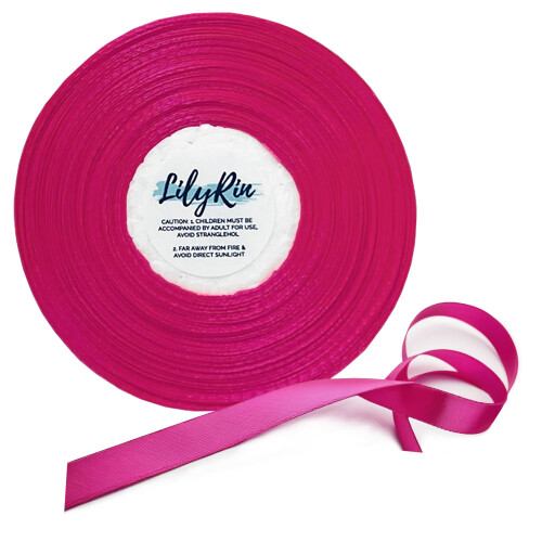 Fita Rosa Choque 3/8 Polegadas x 36 Jardas Neon Perfeita para Scrapbooking e Casamentos