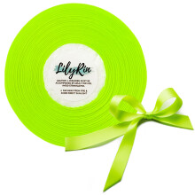 Key Lime Ribbon 3/8 tommer x 36 Yards Neon Green Perfekt til scrapbog Kunst Bryllupskranse Baby Shower Gaveindpakning F?dselsdagspynt P?ske Juleh