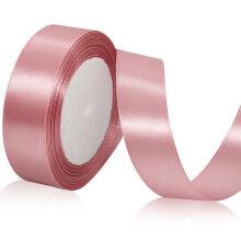 Roze Satijnen Lint 1 Inch x 25 Yards Roze Goud Kerstlint voor Cadeauverpakking Bloemboeket Accessoires Linten voor Handwerk Haarelastiekjes Babyshowe