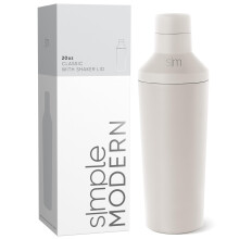Set de Shaker à Cocktails Simple Modern avec Couvercle Jigger | Shaker en Acier Inoxydable pour Mocktails