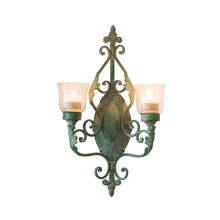 Candle Holder Large Retro Wall-Hanging Wrought Iron Wind Lamp Candlestick Tea Light French Bougeoir