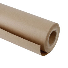 RUSPEPA Brown Kraft Paper Roll 48""""x 1200""""(100') Crafts Kraft Paper for Gift Wrapping Poster Bulletin Board Arts Crafts Bouquet Flower Wrapping