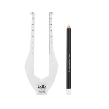 bdb 2-delt Brow Buddy Contour Stencil Microblading Kit - Opn? symmetriske perfekt formede bryn Ideel til pincet-tr?dning og voksning Vegansk & Cr