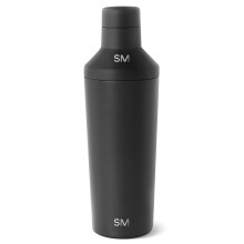 Coffret cadeau shaker cocktail simple et moderne avec couvercle Jigger | Mlangeur Boston Martini isol en acier inoxydable, cadeaux de Nol po