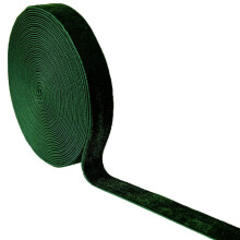 Qingxii Decorr Bryllup Jul Valentinsdag gave?ske DIY Craft Decor Velvet Ribbon (M?rkegr?n 5/8''x6Yards)
